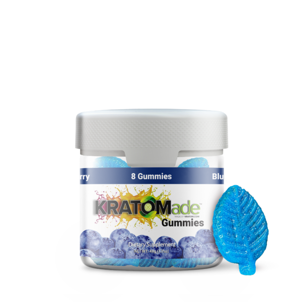 KRATOMade Blueberry Gummies with 25mg of MIT