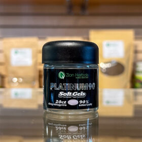 Zion Herbals Platinum 90 20ct with 90% MIT Kratom Soft Gel