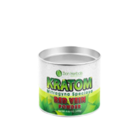 Zion Herbals Red Vein Kratom Powder Canister