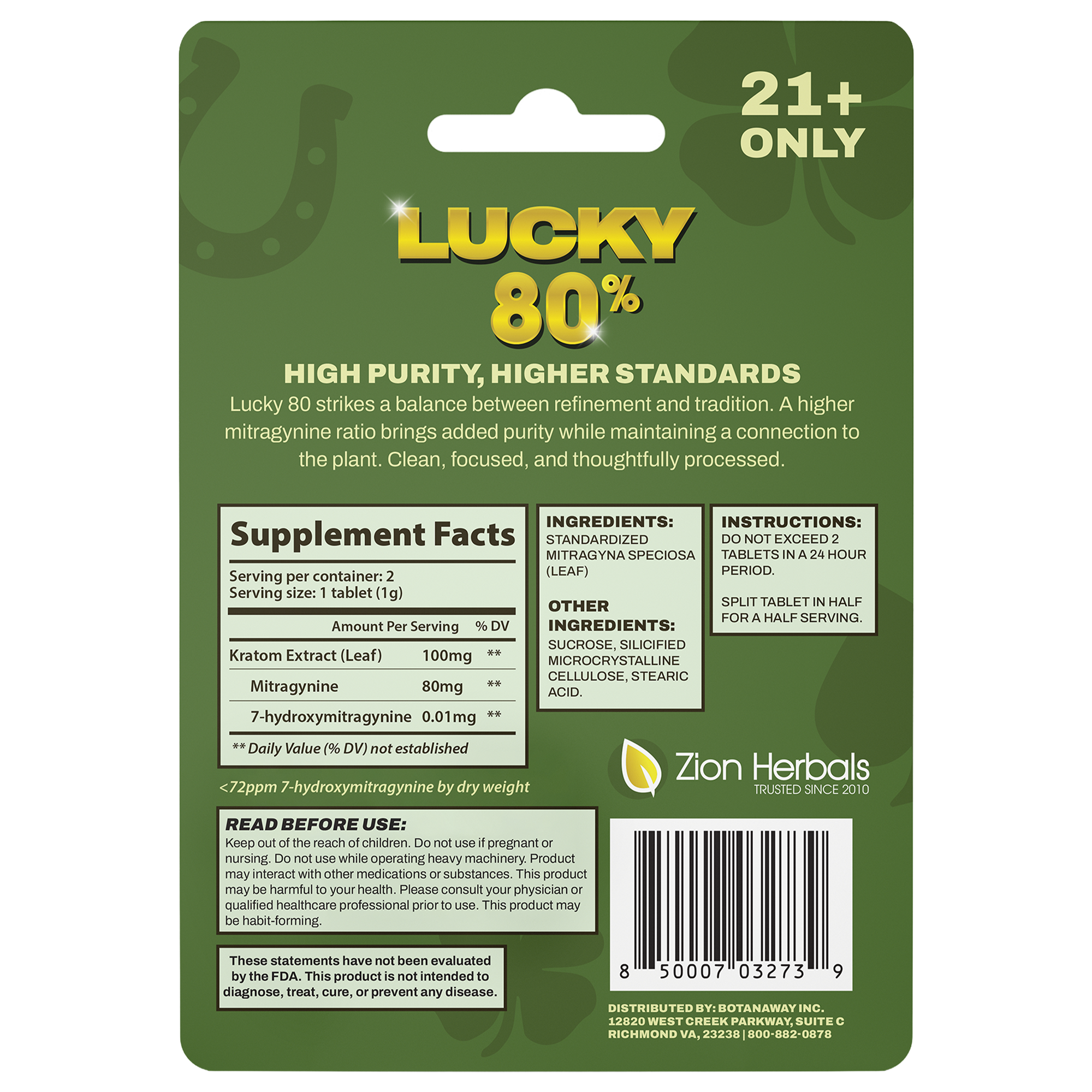 Lucky80 2ct Tablets Back - Updated