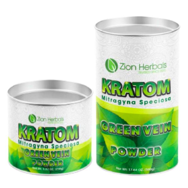 Green Vein Kratom Powder Canister
