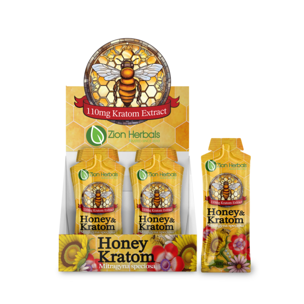 Honey and Kratom Display Box from Zion Herbals