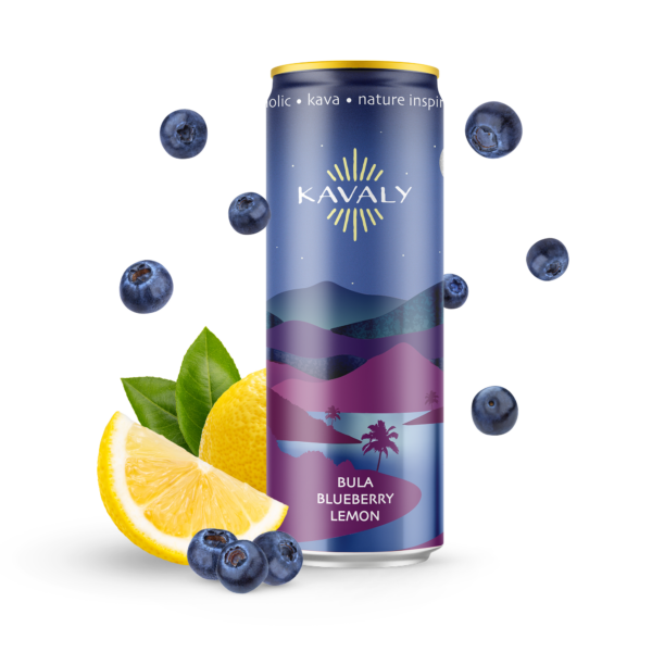 Kavaly Original Sparkling Beverage - Blueberry Lemon
