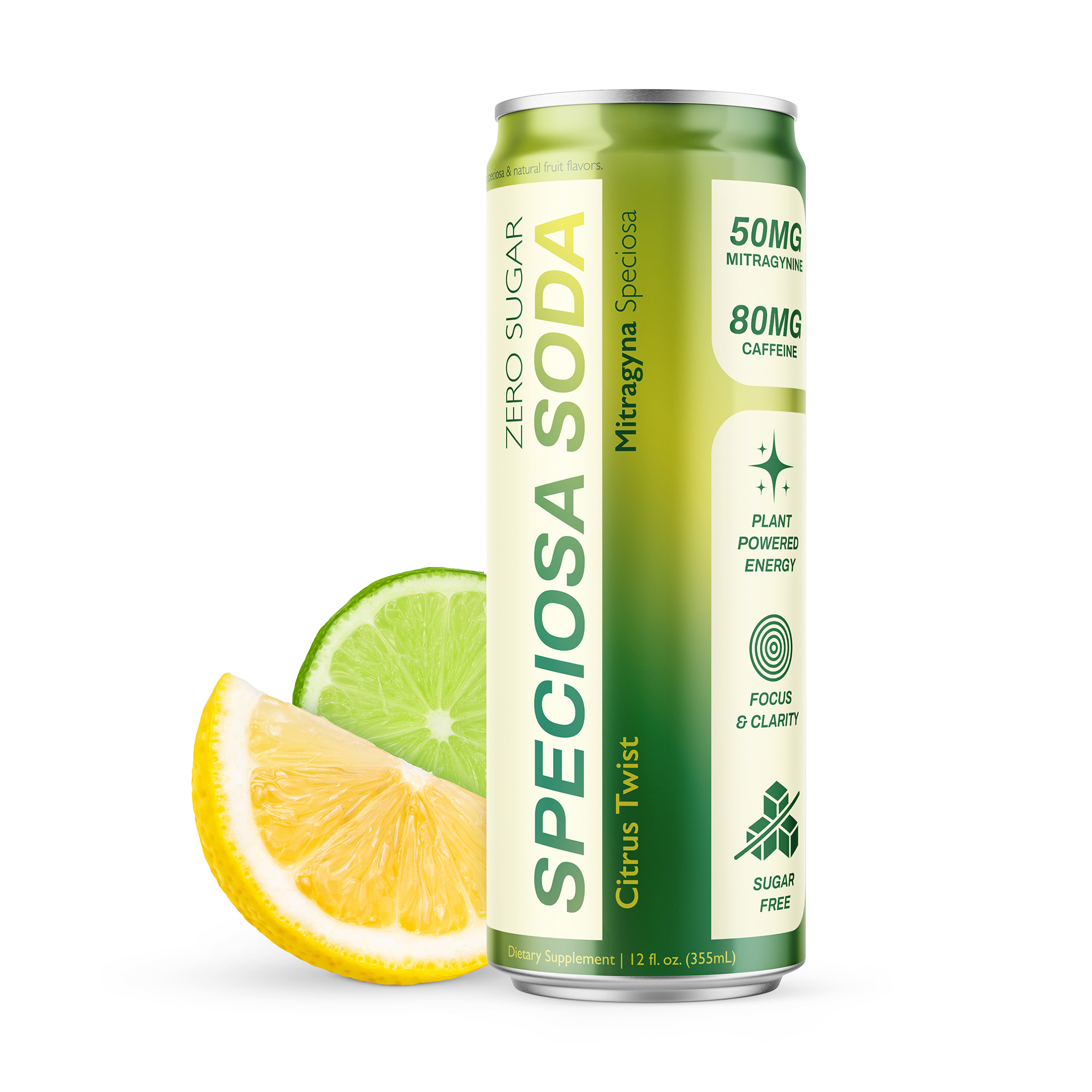 Speciosa Soda: Citrus Twist Zero Sugar (12 Pack) - Image 2