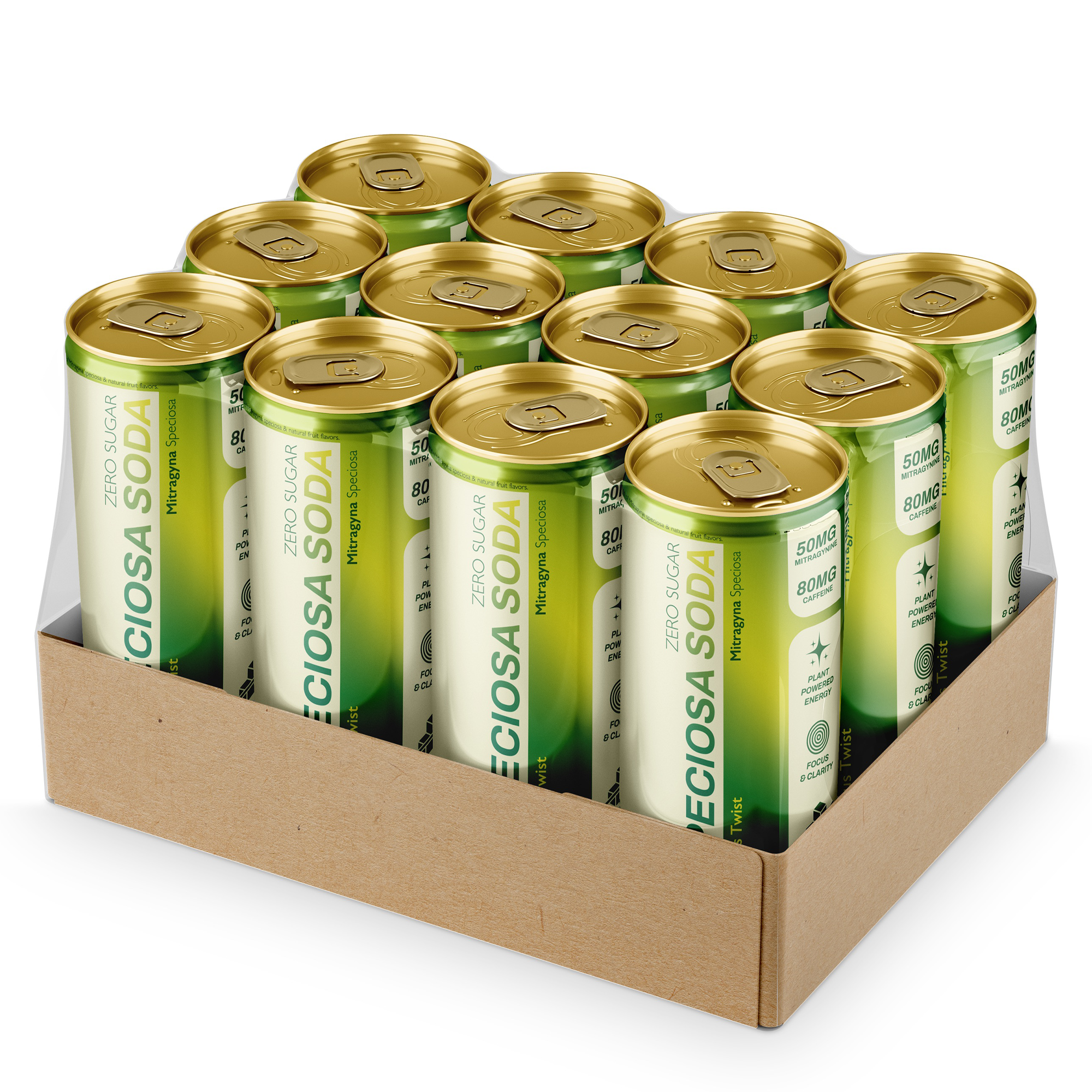 Speciosa Soda: Citrus Twist Zero Sugar (12 Pack)